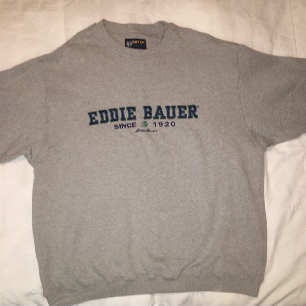 Eddie Bauer Ebtek gray sweatshirt XXL